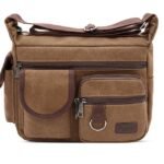 Men's Multi-Pocket Canvas Crossbody Messenger Bag – - Image 17