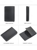 Men's RFID Blocking Carbon Fiber Pattern Wallet, Faux - Image 9