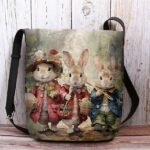 Women's Easter Bunny Shoulder Bag Crossbody Bag - Vintage - Image 9