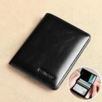 Men's Brown RFID Blocking Leather Bifold Wallet with ID - Image 12