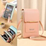 Women's Pink Multi - Zipper Crossbody Phone Bag, Compact