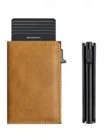 Men's RFID Blocking Carbon Fiber Pattern Wallet, Faux - Image 12